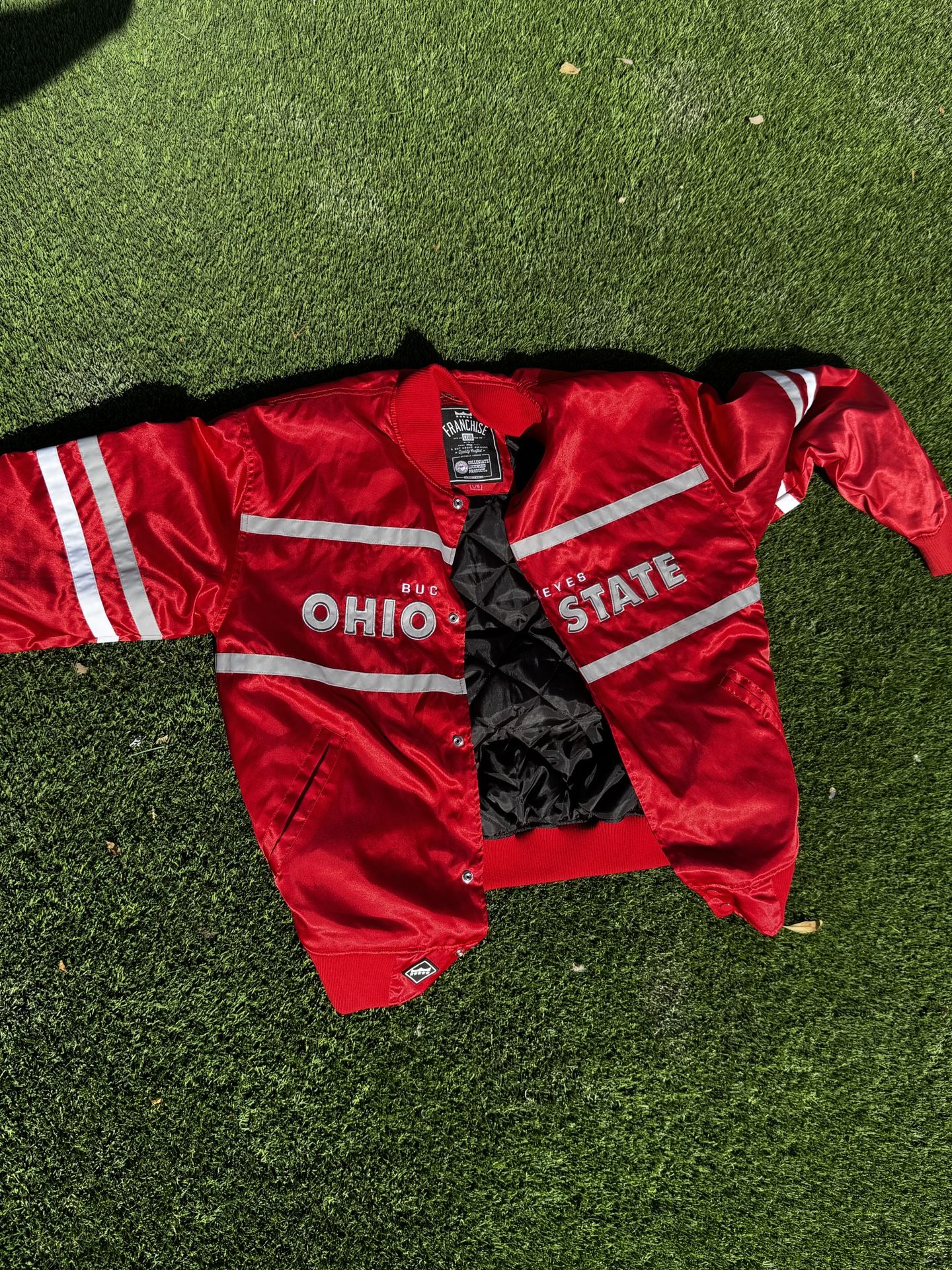 Ohio state New With Tabs Size large BOMBER JACKET