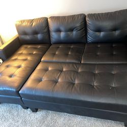 Black Leather Couch