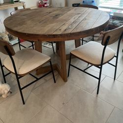 54in Dining Table and Chairs