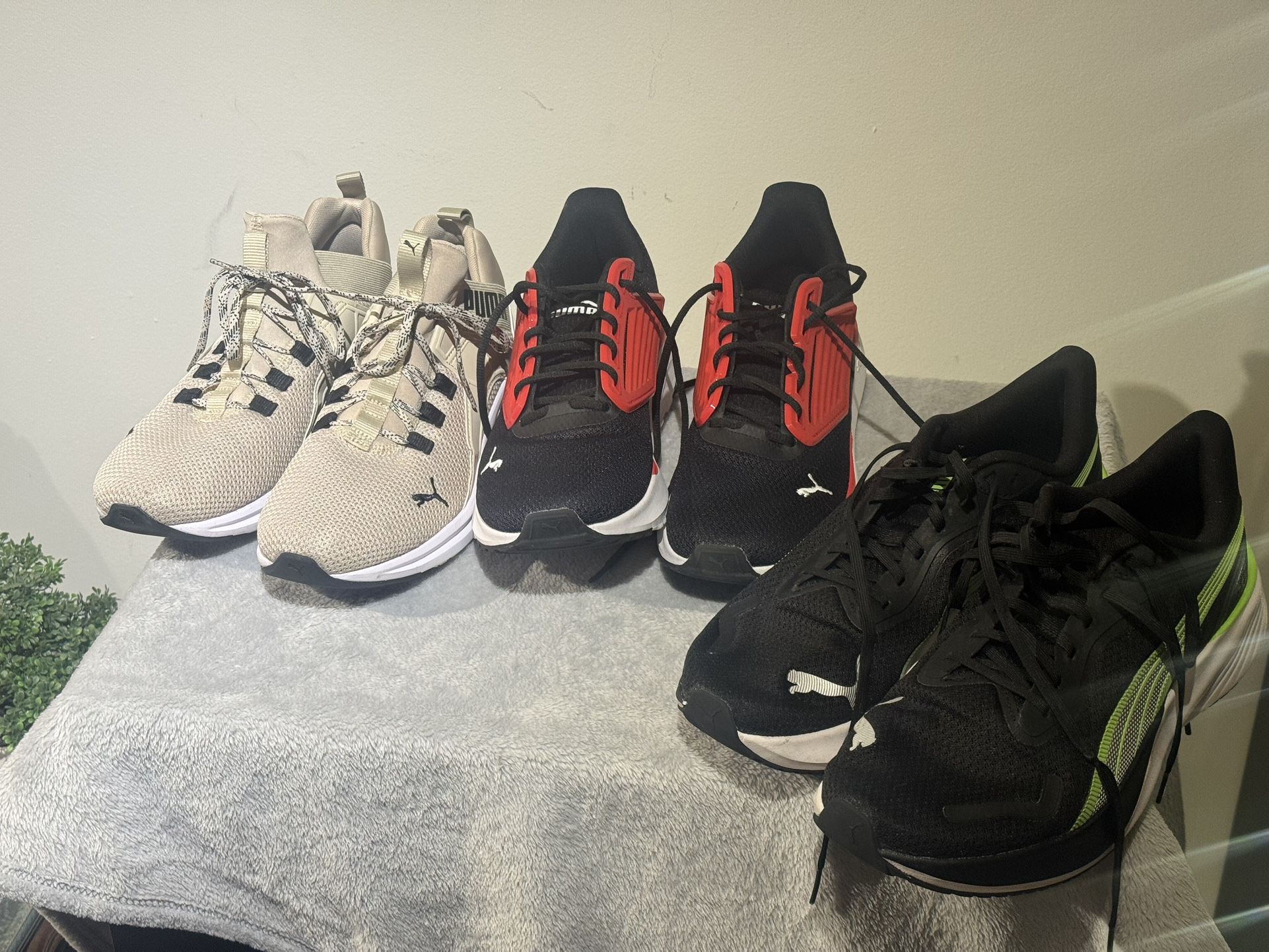 3-Pair Puma Sneaker Bundle (Men’s, Lightly Used)