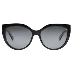 NEW Kirkland Women's Polarized Sunglasses | Black Crystal Smoke Grey | 1730149