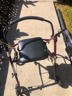 Aluminum Rollator - Padded Walker