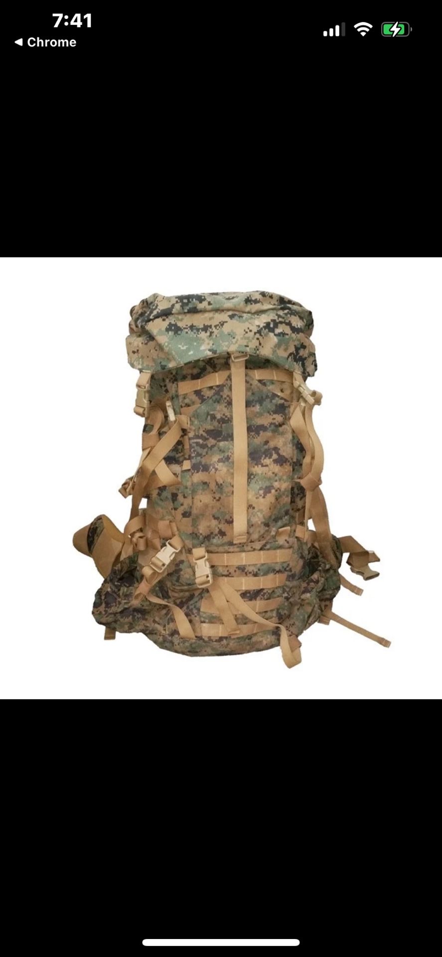 USMC GEN 2 Marpat ILBE Main Pack COMPLETE Arcteryx Propper
