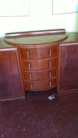 Vintage 50s buffet wood