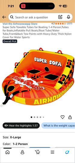 Boat tube/couch with rope