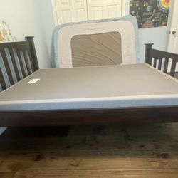 Pottery barn Bed, Temper-pedic Base, And Mattress