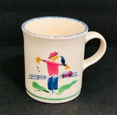 Vintage Pfaltzgraff Ceramic Sunnydale Scarecrow Mug.