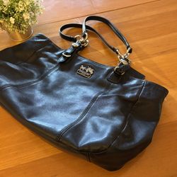 Coach Black Leather Bag