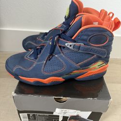 Nike Air Jordan 8 Retro LS Pea Pods 2007 Sz 9.5