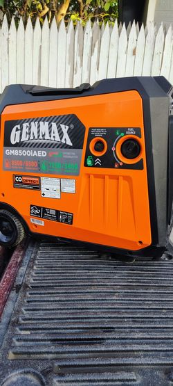 NEW GENERADOR GENMAX 8500 W DUAL FUEL INVERTER AC 120V/240 30A, 50A ( 00Hrs)
