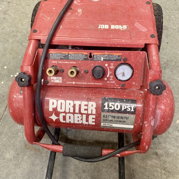 Porter Cable 4.5 Gallon 150 PSI Job Boss Portable Air Compressor for
