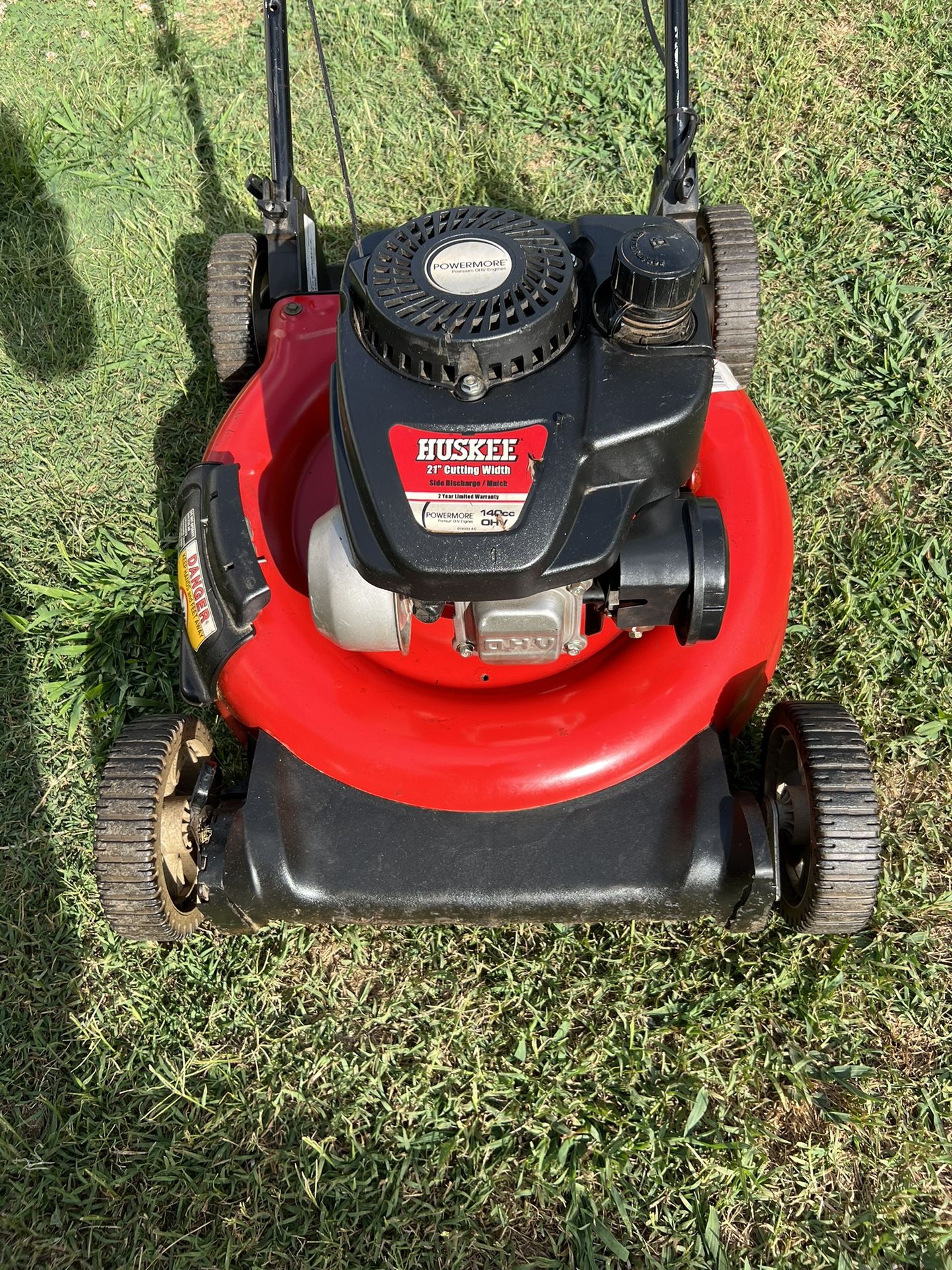 Huskee 140cc push mower clearance
