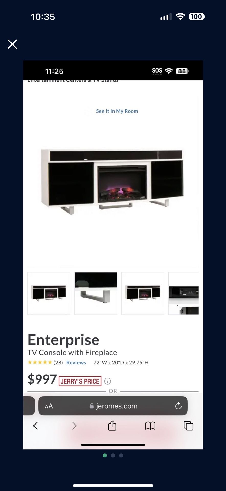 Fireplace / Tv Console , Speakers