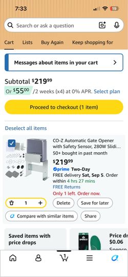 Co-Z automatic gate opener