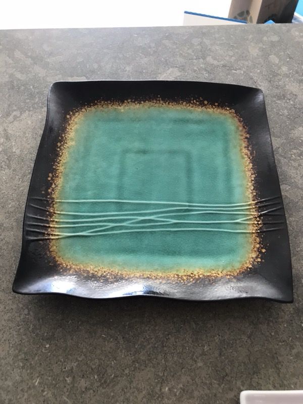 SERVING PLATE AND BOWL