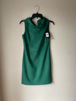 DKNY Green Sleeveless Mini Dress