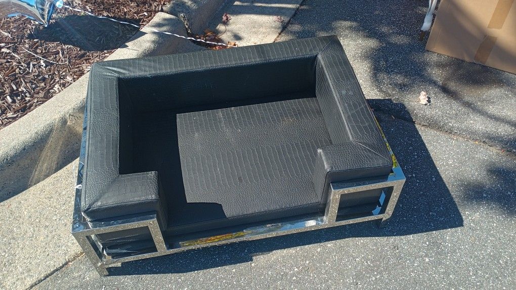 All Leather New Phillip Plein Dog Bed