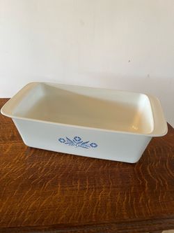 Corning, blue cornflower loaf pan