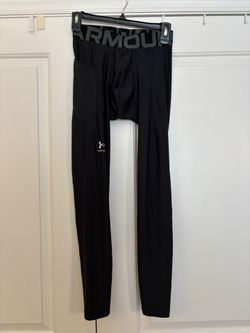 Under Armour Mens UA Black HeatGear Armour Leggings - Mens Sz medium 