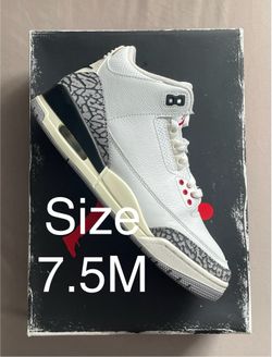Size 7.5M - Jordan 3 Retro White Cement Reimagined (USED) | SKU: DN3707-100 | Authentic✅