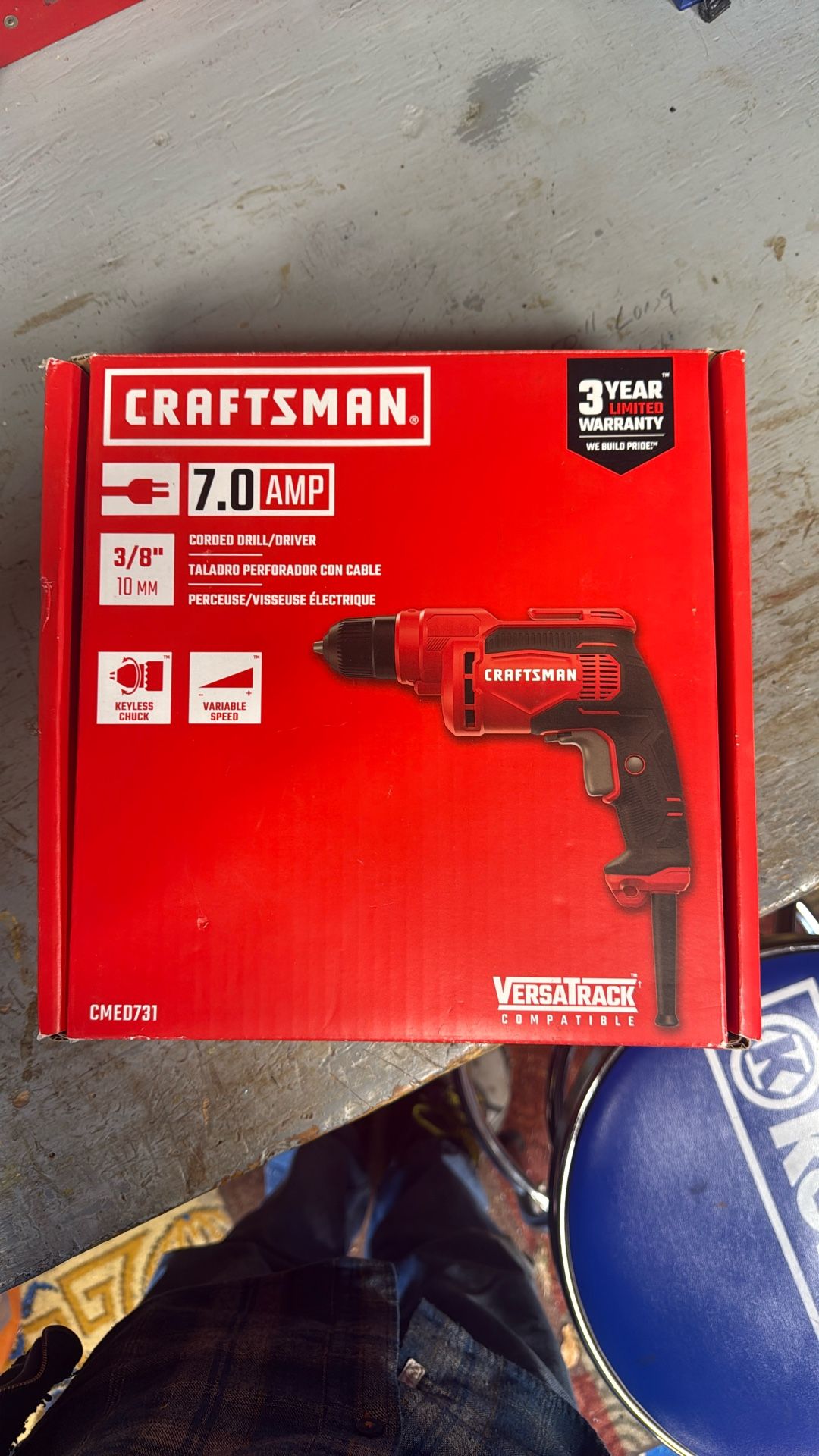 Craftsman 7.0 amp 38 inch corded hammer drill driver