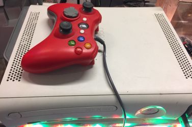 Xbox 360 with One Game and Controller and WiFi Dongle