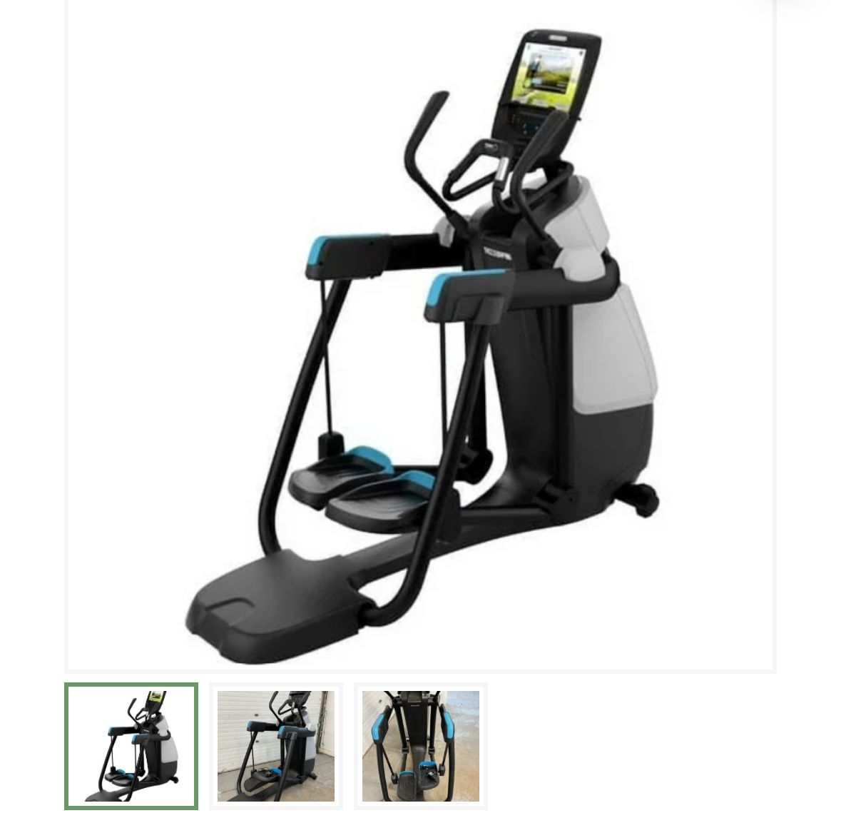 Used Precor AMT 885 w/ P82 Console Adjustable Stride Elliptical