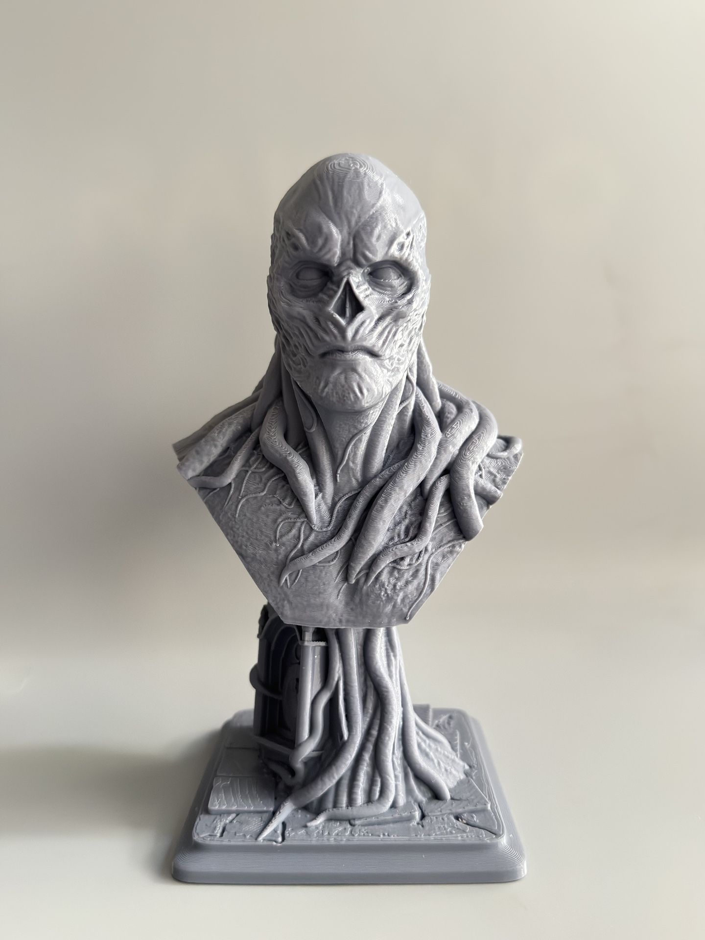 Stranger Things Vecna Bust 3D Printed Statue Figure —6.5” Collectible Fan Art