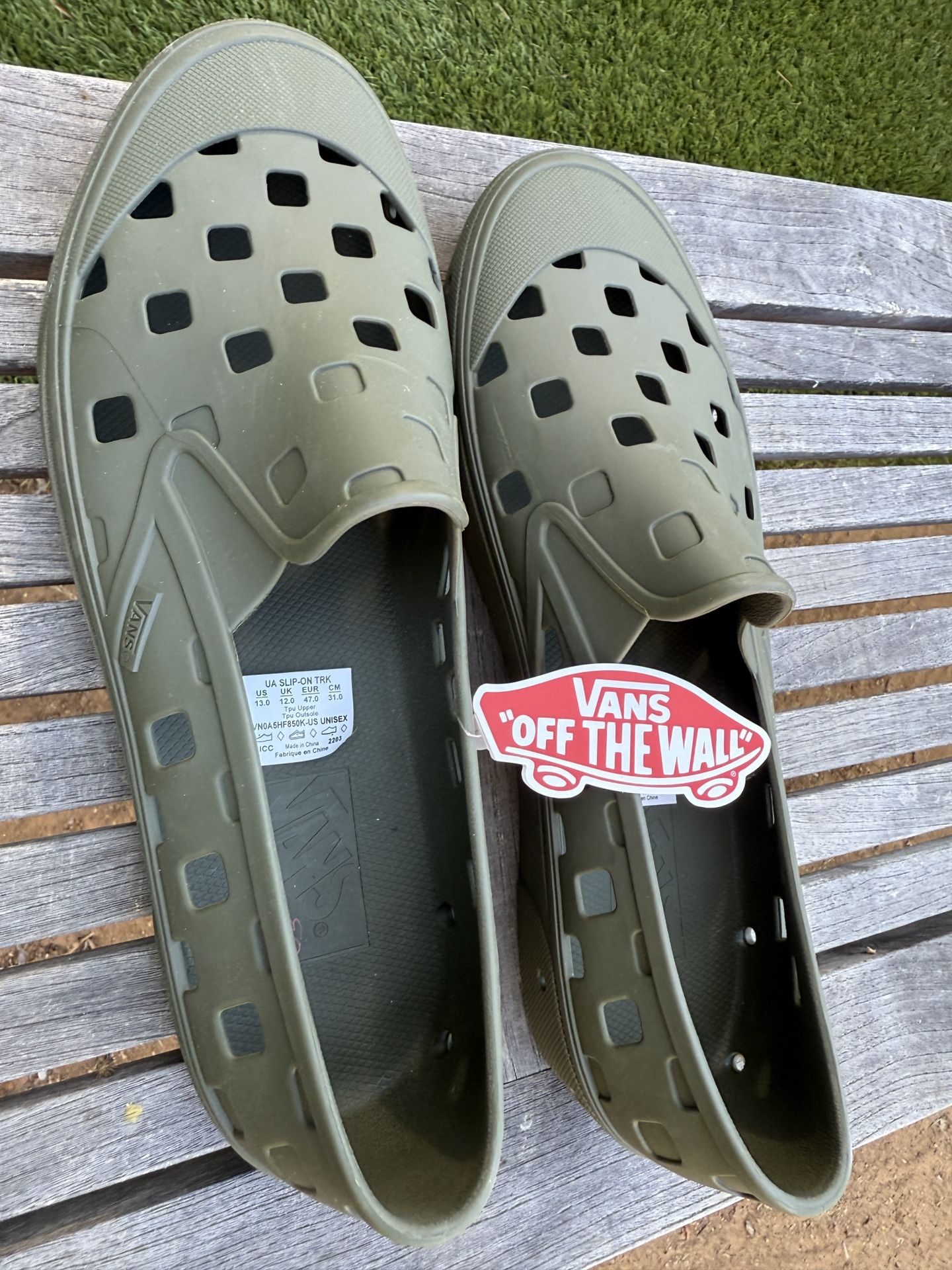 Vans slip on shoes size 13 men’s