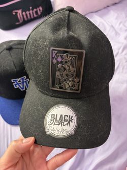 Kings Card Black On Black Hat