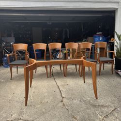 1970’s A. Sibau 6 Piece Dining Set 