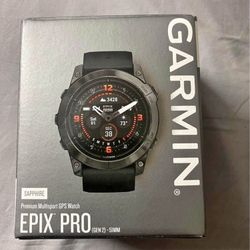 Epix™ Pro (Gen 2) – Sapphire Edition | 51 mm Carbon Gray DLC Titanium with Black Band