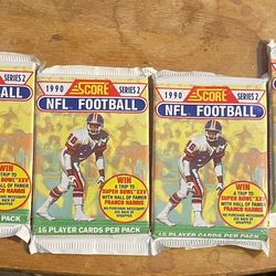 1990 Score football Card Packs 