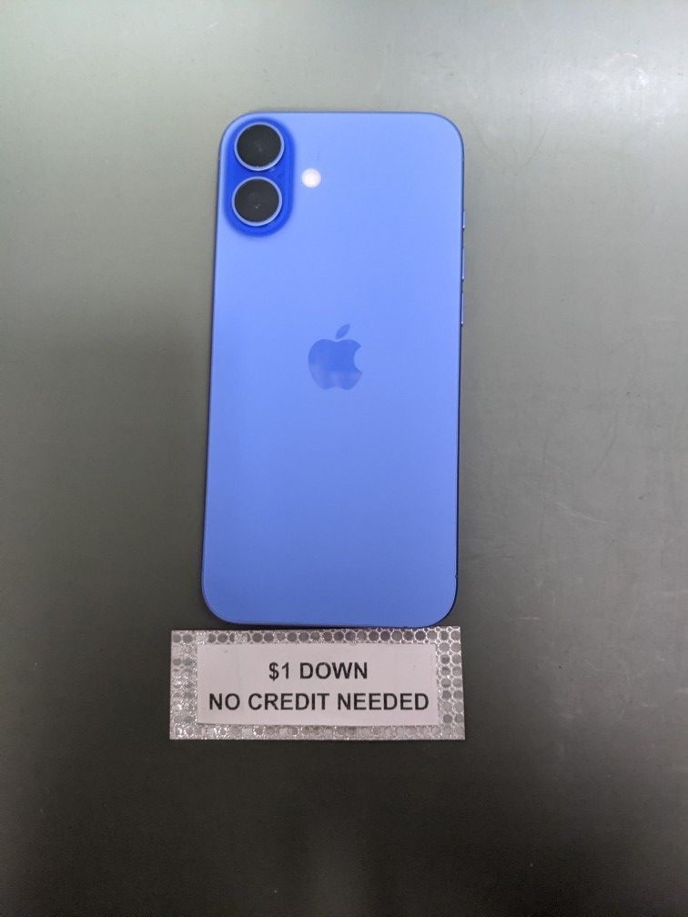 Apple IPhone 16 Plus Unlocked 128gb - 5 Dollars Down No Credit Needed! 