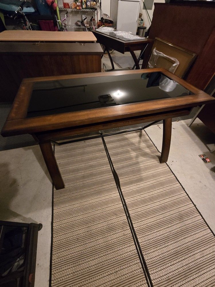Office Desk - Whalen Furniture, Cherry Brown