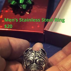Mens Stainless  Steel Ring - Size 11 