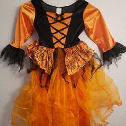 Spider Witch Girls Halloween Costume Dress For Sale 