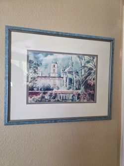 Vintage riverside art