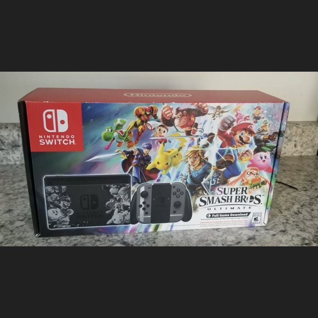 Limited Edition Super Smash Switch Console Super Mint Condition!!!