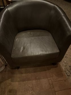 It’s in good condition, grey couch