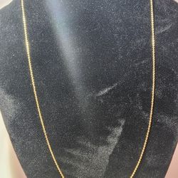 10kt Solid Cable Necklace