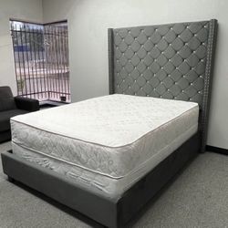 Queen Bed With Mattress Brand new , Delivery Same Day 
