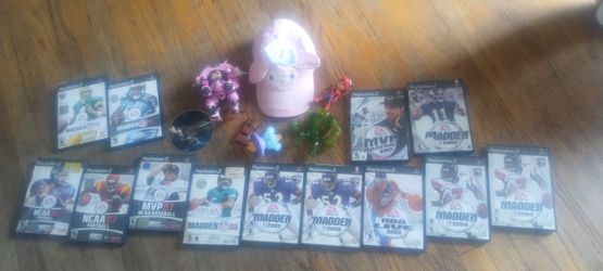 PS2 Games Lot – Madden, NCAA, MLB & More