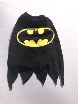 Size xs Batman dog outfit w/cape. Only worn for a few minutes