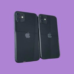 iPhone 11 64GB AT&T and Cricket-$269, each.