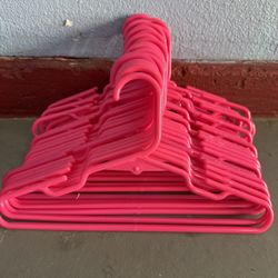 27 matching kids pink hangers 