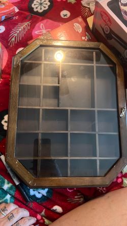 2 vintage trinket shelves