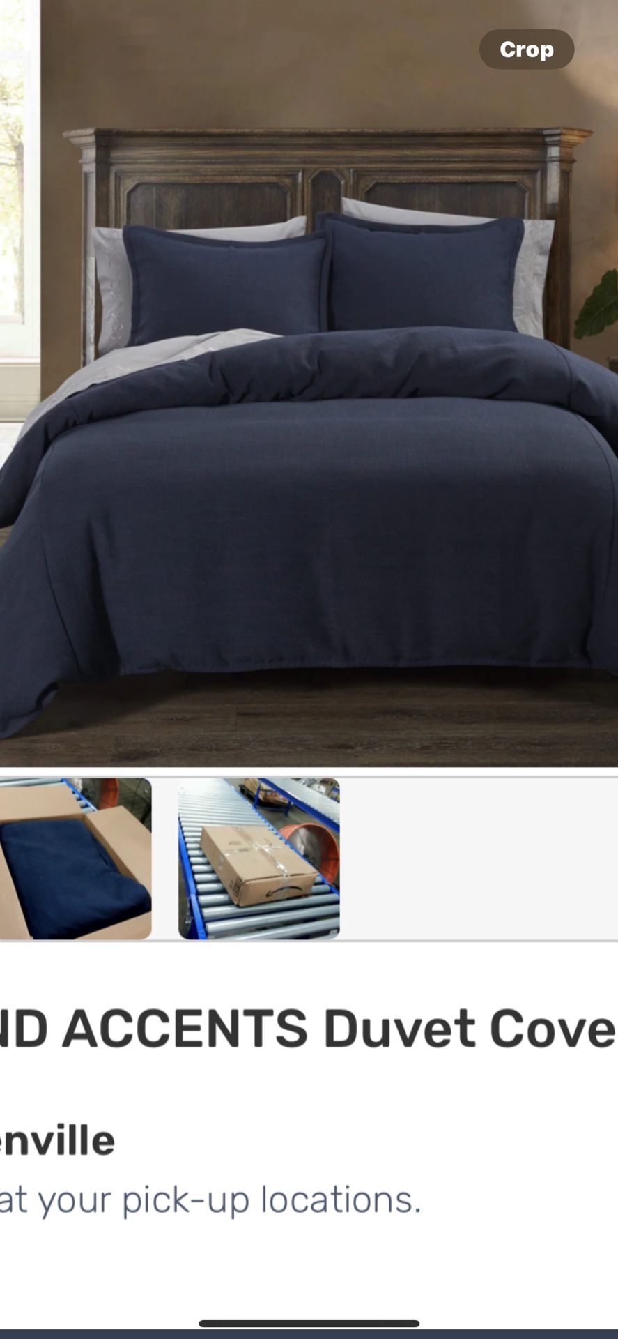 King Size Navy Blue Comforter Set With Pillow Cases