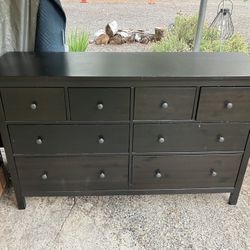 Black IKEA Hemnes Dresser  