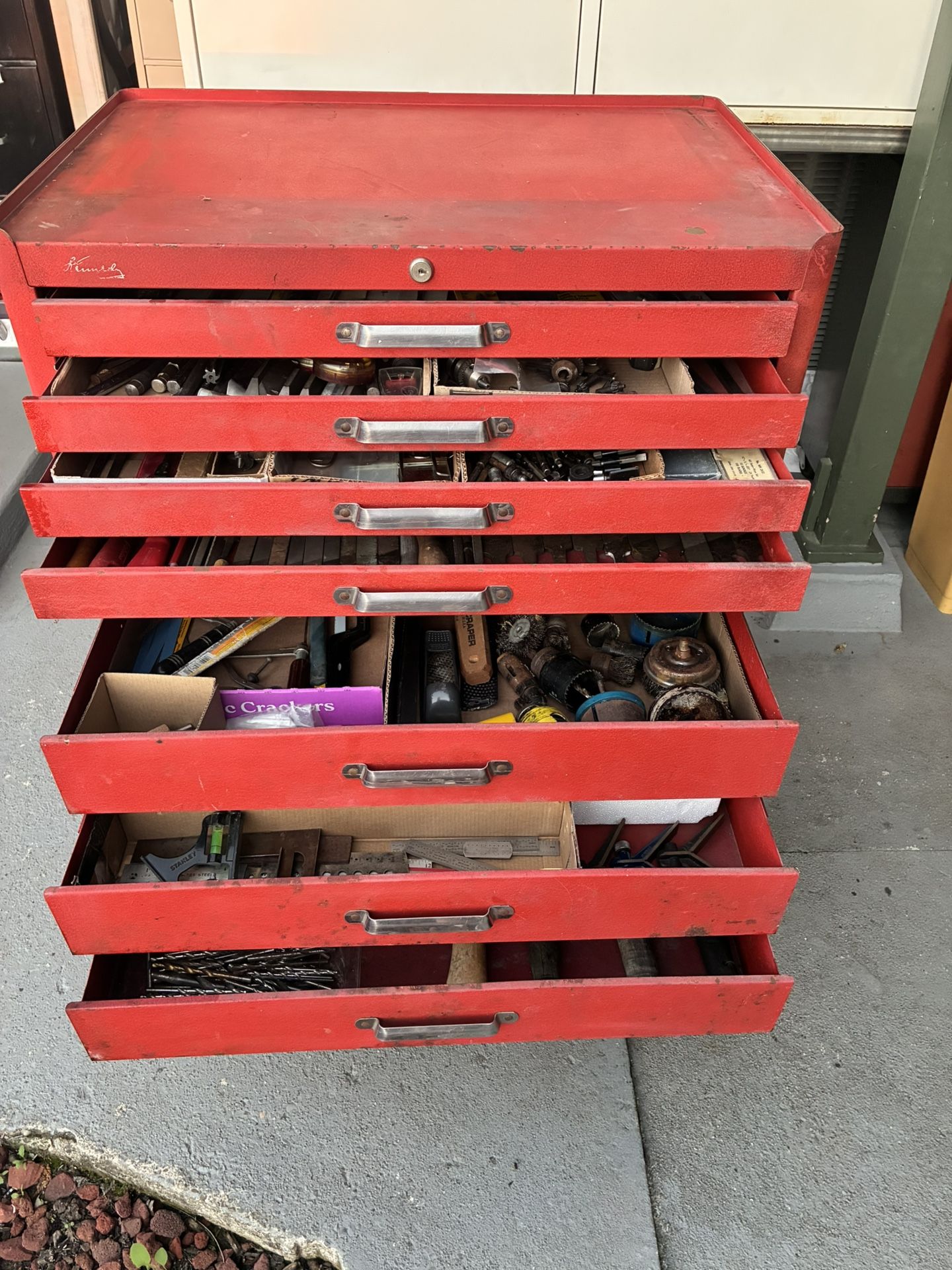 Kennedy Tool Box With Tools 